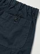 OrSlow - Straight-Leg Herringbone Cotton Trousers - Blue