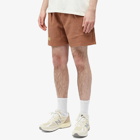 Pleasures Men's Intercept Houndstooth Shorts in Brown