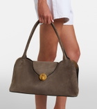 Versace Vivian suede shoulder bag