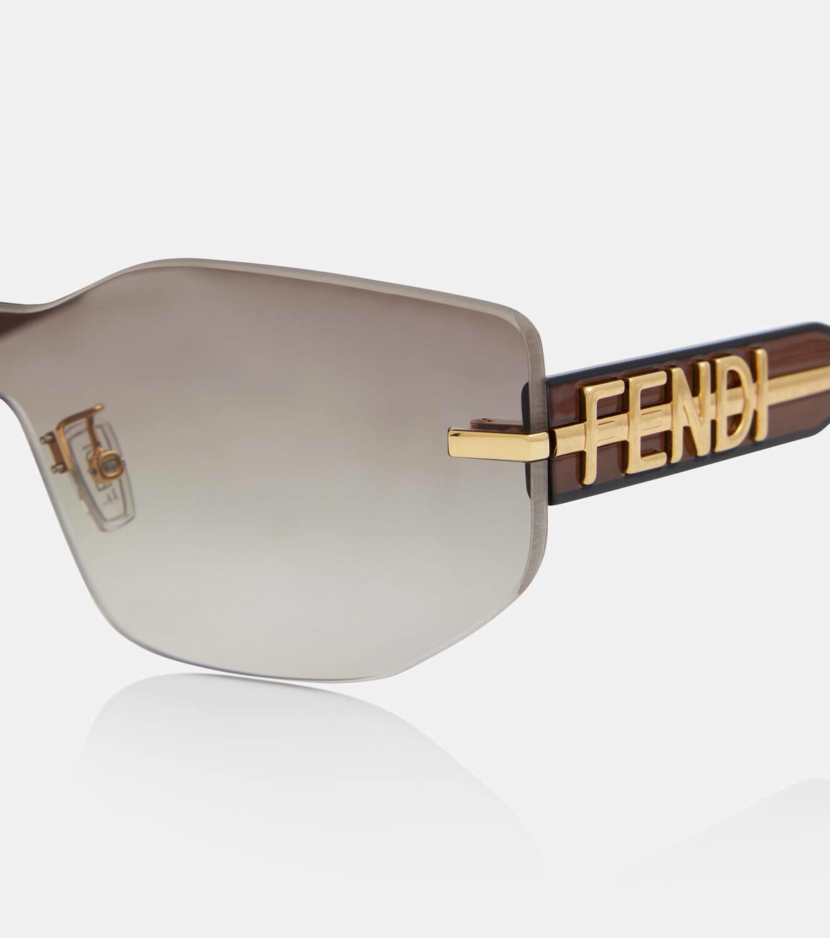NEW FENDI FF M0074/S 2YG LIGHT GOLD SHIELD EYEWEAR FENDI FFM0074/S Amazon.com: Fendi - Fabulous FF M0039/G/S, in, Beige, 99-1  main image 3