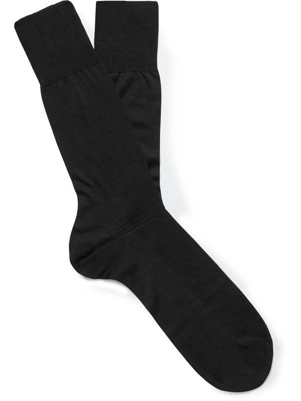 Photo: Falke - No 4 Silk-Blend Socks - Black
