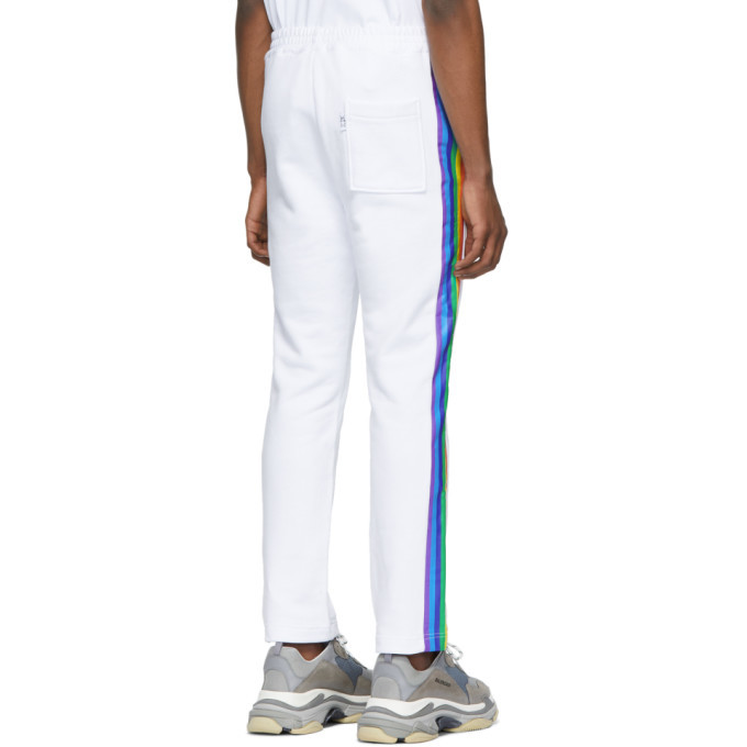 Xander Zhou White Rainbow Trousers Xander Zhou