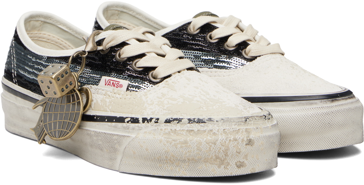 Vans Off-White & Black Premium Authentic Sneakers