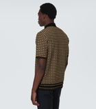 Burberry Checked knit polo sweater