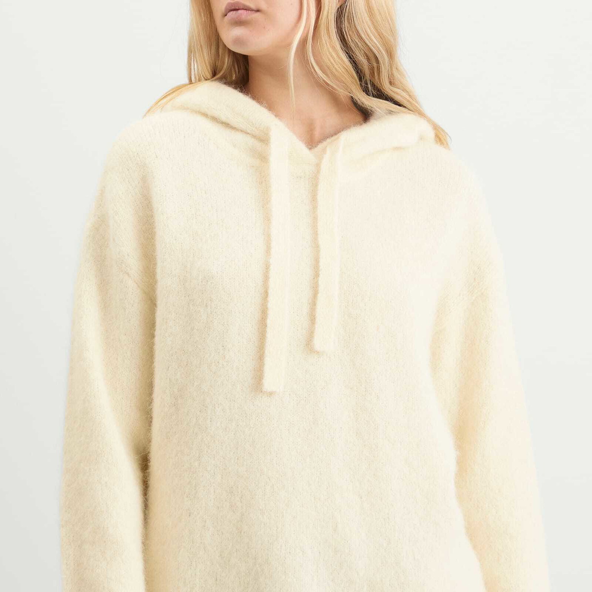 Samsøe Samsøe Women's Sajeanne Knit Hoodie in Clear Cream