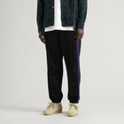 Needles Men's Poly Smooth Zipped Track Pants in Black