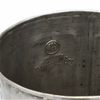 Puebco Round Trash Can in Steel