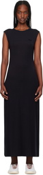 Y-3 Black Open Back Midi Dress