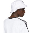 adidas Originals White and Black Adicolor Bucket Hat