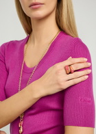 Chloe The Chloé Tropicus Enamelled Ring Pink