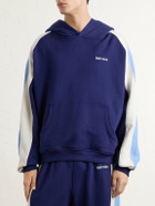 NAHMIAS - Ollie Logo-Embroidered Cotton-Jersey Hoodie - Blue