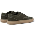 Common Projects - Cap-Toe Canvas and Nubuck Sneakers - Men - Green