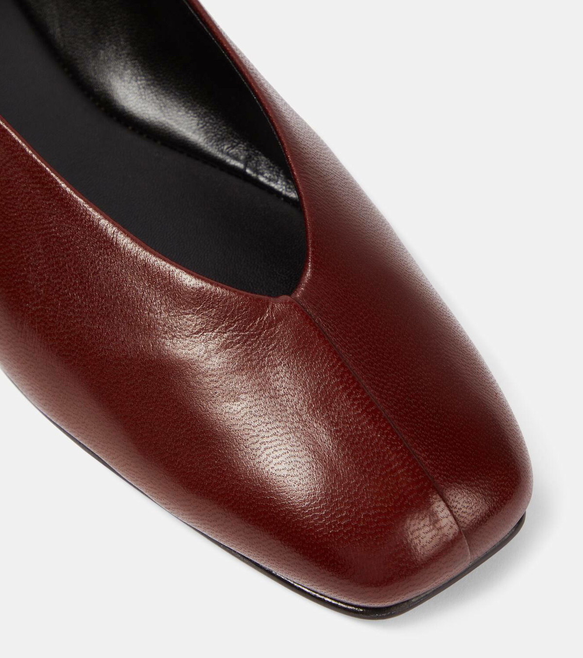The Row Eva Two leather ballet flats The Row