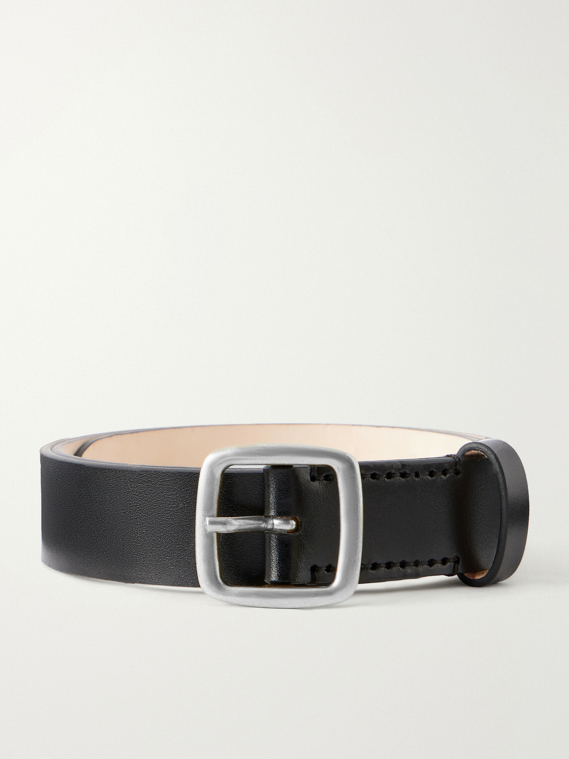 Déhanche - Baptiste 2.5cm Leather Belt - Black