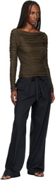Proenza Schouler Black Proenza Schouler White Label Barrett Trousers