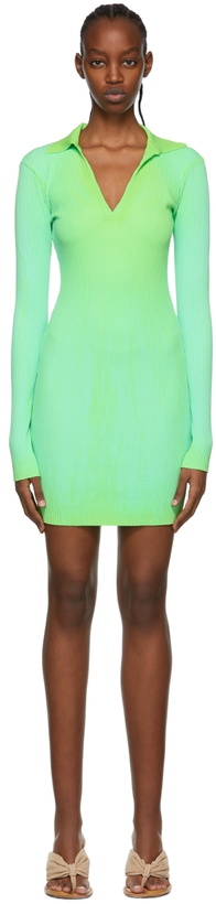 Photo: COTTON CITIZEN Green Ibiza Mini Dress