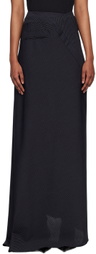 Ottolinger SSENSE Work Capsule – Navy Multiline Maxi Skirt