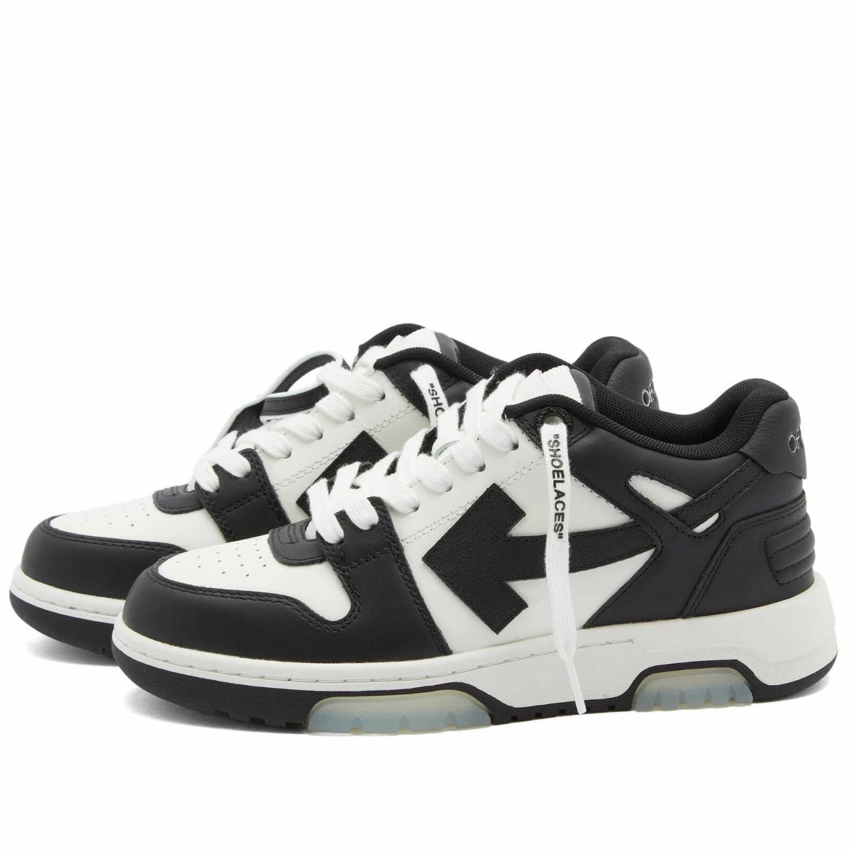Photo: Off-White Women's Out Off Office Calf Leather Sneakers in Black