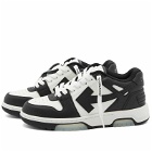 Off-White Women's Out Off Office Calf Leather Sneakers in Black