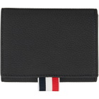 Thom Browne Black Soft Pebble Grain Trifold Wallet