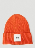 Logo Beanie Hat in Orange
