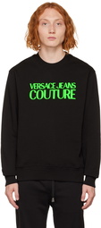 Versace Jeans Couture Black Bonded Sweatshirt