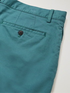 Club Monaco - Maddox Cotton-Blend Twill Shorts - Blue