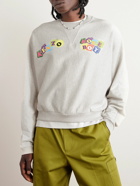 KENZO - Boke Boy Logo-Print Cotton-Jersey Sweatshirt - Gray