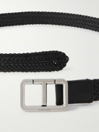 TOM FORD - 3cm Woven Leather Belt - Black