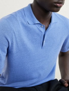 Altea - Linen and Cotton-Blend Polo Shirt - Blue
