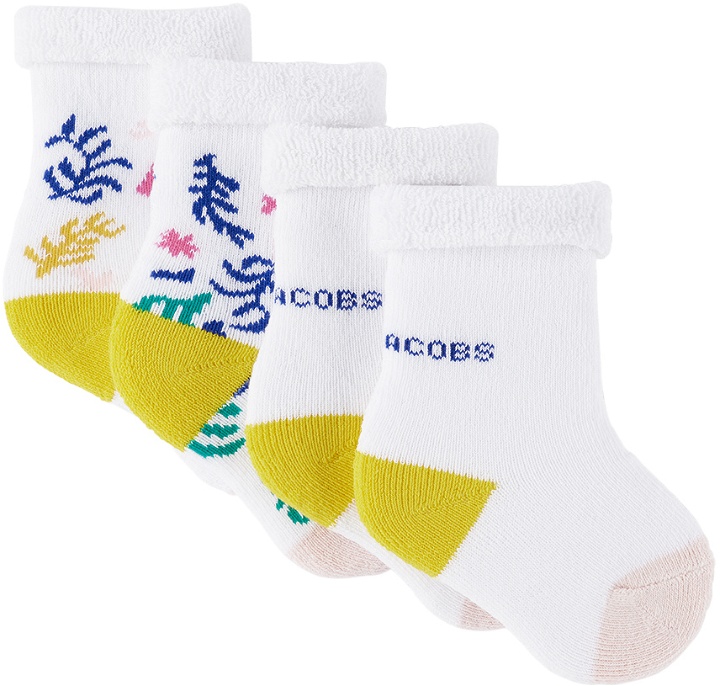 Photo: Marc Jacobs Two-Pack Baby White Jacquard Socks