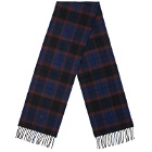 Fred Perry Men's Lambswool Tartan Scarf in Oxblood/Shaded Stone