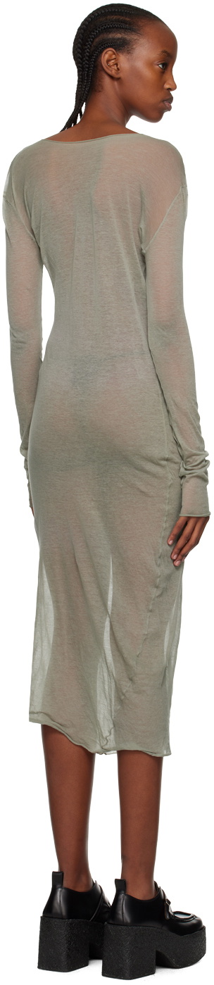 Gabriela Coll Garments Gray No.212 Maxi Dress