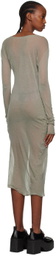 Gabriela Coll Garments Gray No.212 Maxi Dress