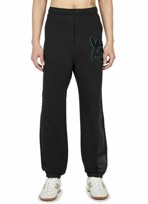 Photo: Y-3 - Embroidered Logo Track Pants in Black