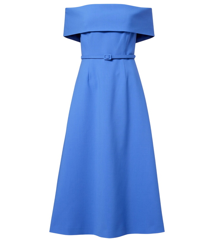 Photo: Carolina Herrera Belted wool-blend midi dress