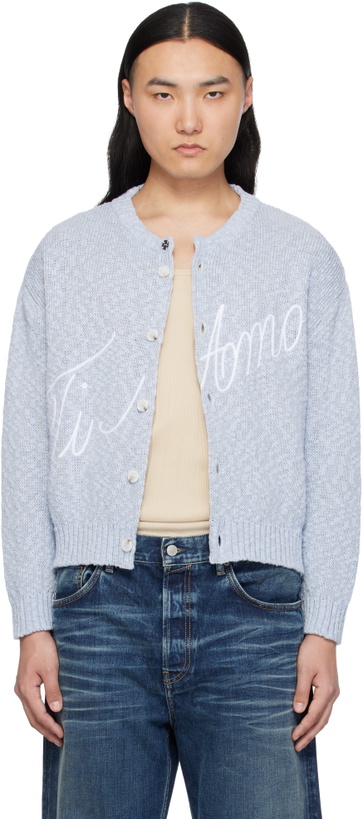 Photo: Carne Bollente Blue 'Ti Amo' Cardigan