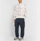 Human Made - Printed Loopback Cotton-Jersey Sweatshirt - White