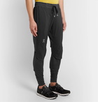 On - Slim-Fit Tapered Ripstop and Tech-Jersey Sweatpants - Black