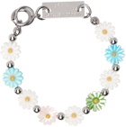 IN GOLD WE TRUST PARIS SSENSE Exclusive Multicolor Flower Bracelet