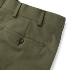 Kingsman - Green Slim-Fit Cotton-Twill Suit Trousers - Green