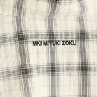 MKI Men's Box Dress Shirt in Off White Check