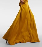 Victoria Beckham Gathered satin gown