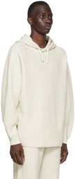 Homme Plissé Issey Miyake Off-White Rustic Knit Hoodie