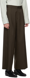 stein Khaki Extra Wide Trousers