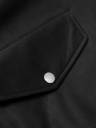 Balmain - Cotton-Blend Jersey Bomber Jacket - Black