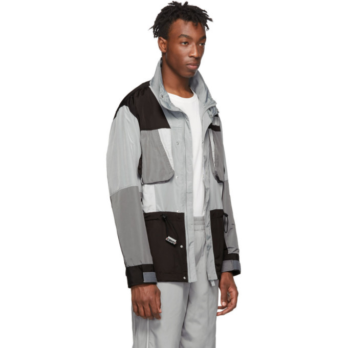 C2H4 Grey and Black Tactical Jacket C2H4