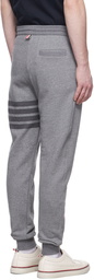 Thom Browne Grey 4-Bar Lounge Pants