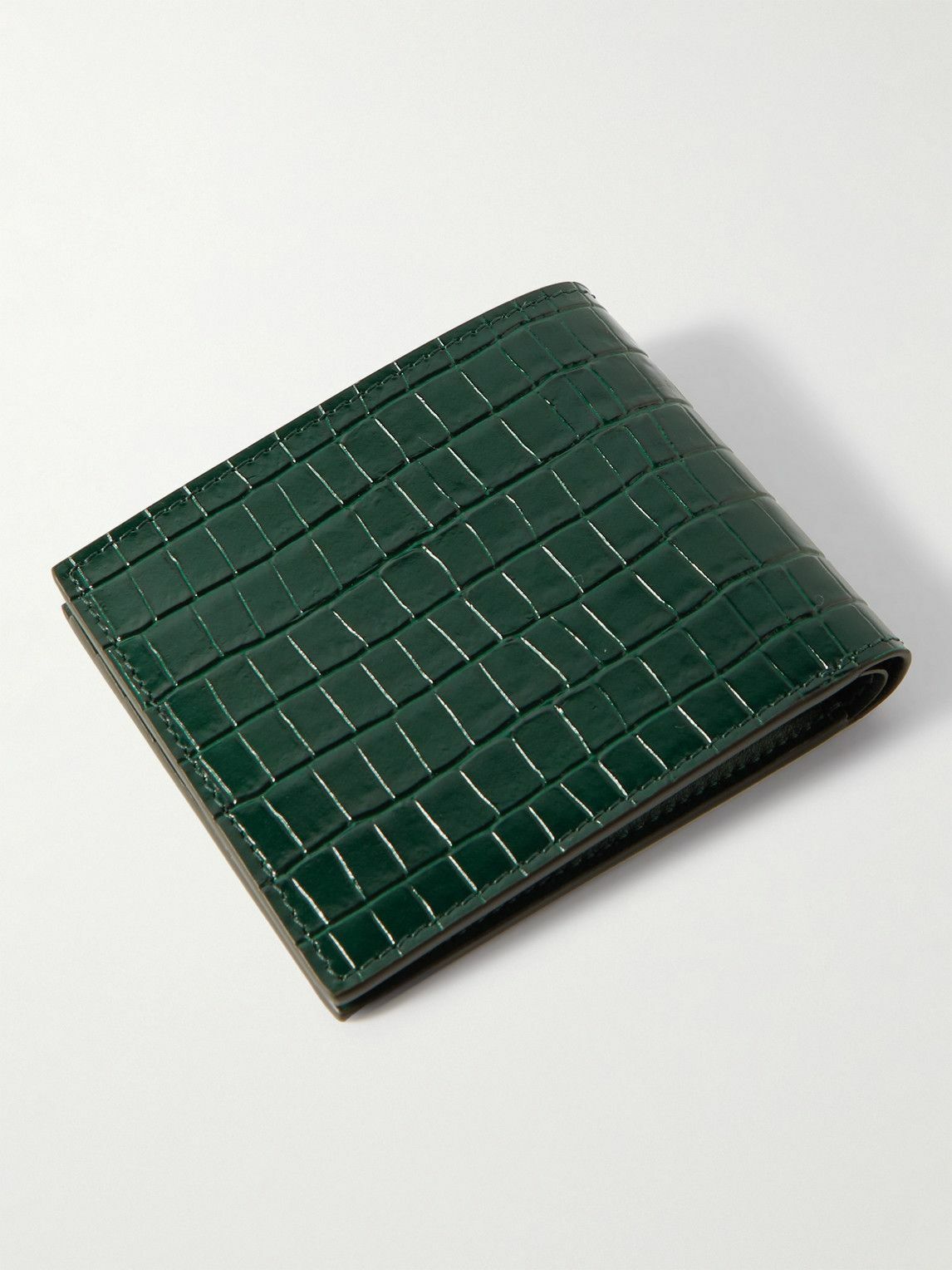 TOM FORD - Croc-Effect Leather Billfold Wallet TOM FORD