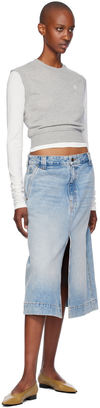 ÉTERNE Gray Sleeveless Crewneck Top
